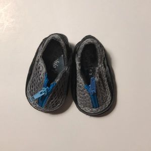 Blue and Grey Sneakers